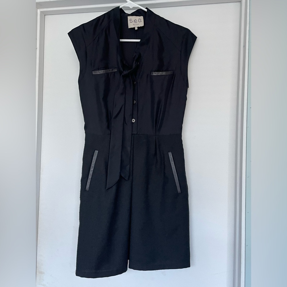 Sea New York Silk and Wool Button Down Dress Size 0